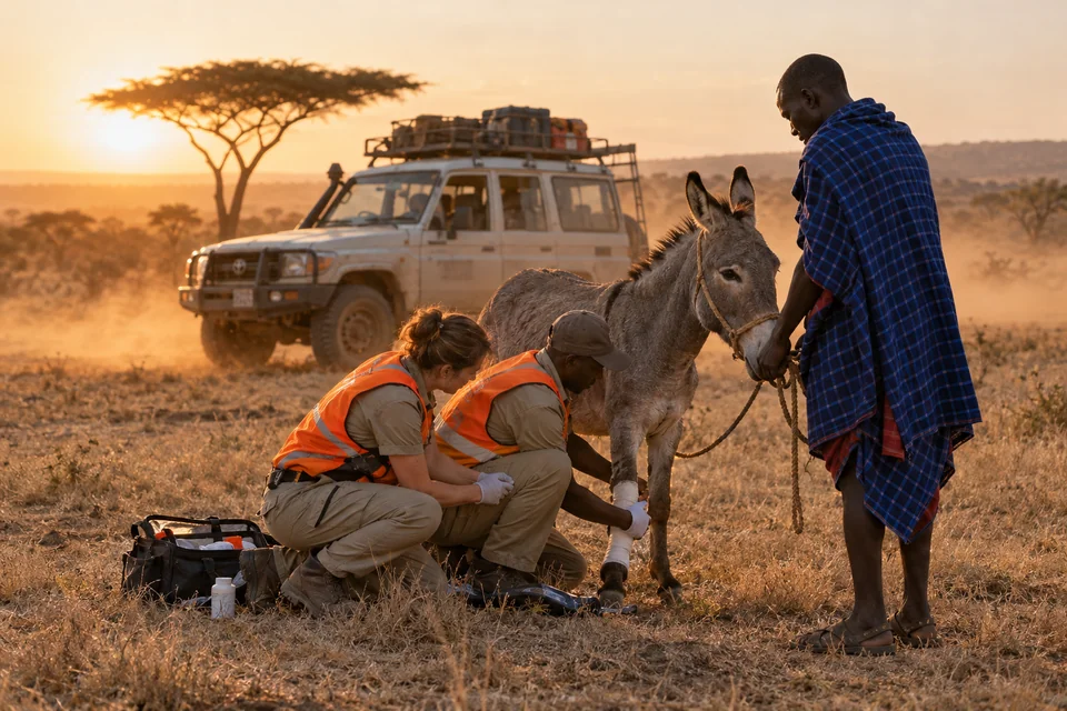 Africa field scene